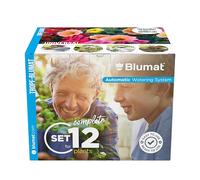 Blumat Tropf Lot de 12 boîtes de taille moyenne - Irrigation automatique pour jusqu'à 12 plantes (lot de 12), arroser jusqu'à 12 plantes | Jardin, terrasse, paniers suspendus, plate-bande surélevée, serre | Système d'irrigation extérieur durable