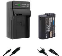 Blumax Batterie compatible avec Nikon EN-EL15 [2250 mAh] + chargeur EN-EL15c EN-EL15b EN-EL15a pour D500 D800 D850 D7200 D7500 - Z8 Z7 II Z6 II Z5 Zf