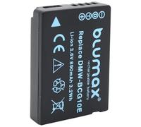 Blumax - Batterie Compatible avec Panasonic DMW-BCG10/DMW-BCG10E avec 3,6 V/3,06 Wh/850 mAh Compatible avec Panasonic Lumix DMC 3D1/TZ36/TZ31/TZ25/TZ22/TZ18/ TZ10/TZ8/TZ7/TZ6/ZX3/ZX1/Leica V