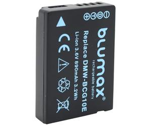 Blumax - Batterie Compatible avec Panasonic DMW-BCG10/DMW-BCG10E avec 3,6 V/3,06 Wh/850 mAh Compatible avec Panasonic Lumix DMC 3D1/TZ36/TZ31/TZ25/TZ22/TZ18/ TZ10/TZ8/TZ7/TZ6/ZX3/ZX1/Leica V