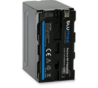 Blumax Batterie compatible avec Sony NP-F550 / NP-F530 / NP-F570 | 6600 mAh - (Blackmagic NP-F570) - également pour divers flashs, lampes vidéo, moniteurs de champ