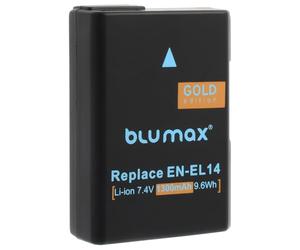 Blumax Batterie de rechange pour Nikon EN-EL14, 1300 mAh, EN-EL14a pour Nikon D3100 D3300 D3500 D5200 D5500 D5600 DF // CoolPix P7100 P7700 P7800 P8000