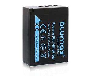 Blumax - Batterie de Rechange Type Fujifilm NP-W126s/NP-W126 à 1140 mAh
