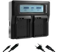 blumax Chargeur LCD double pour Nikon EN-EL15c EN-EL15b EN-EL15a EN-EL15 - Le chargeur est compatible avec Nikon D500 D850 D7500 Z8 Z7 II Z6 III Z5 Zf