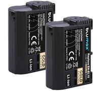 Blumax Lot de 2 batteries compatibles avec Nikon, EN-EL15c, 2600 mAh, EN-EL15b EN-EL15a EN-EL15 pour Z8 Z7 II Z6 III Zf Z5 - D800 D850 D7100 D7500 - MH-25 MH-34