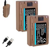 Blumax Lot de 2 batteries, compatibles avec Sony NP-FZ100, 2400 mAh, avec prise de charge USB de type C, capteur NTC et boîtier V1, pour alpha 9 III A9 III/A7C A7 III - IV