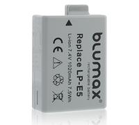 Blumax Set professionnel pour Canon LP-E5 (1000 mAh 100% compatible avec puce