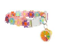 Blumen-Katzenhalsband - Spitzenstickerei Niedliches Weiches Halsaccessoire Mit Glöckchen,Sicherheits-Katzenhalsband Für Täglichen Gebrauch Zuhause Hof Camping Innen Frühling Garten Reise