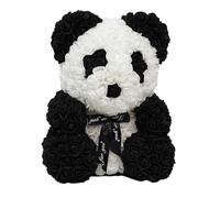 Blumen -teddybär - Art Flowers Rose Panda avec Coeur/Boucle de Boucle, Cadeau d'anniversaire | Panda avec de Fleur de Coeur, Cadeaux pour la Saint-Valentin, Anniversaires, Anniversaires, Mari