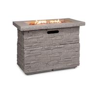 Blumfeldt Anafi Poêle à gaz, poêle à gaz avec 40000 BTU/13 kW, foyer couvert, brûleur en acier inoxydable, radiateur & foyers, beige