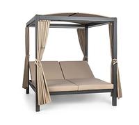 Hermitage Double XL balancelle 2 pers structure acier auvent rideaux