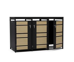 Blumfeldt BinSafe Box pour poubelles 3 poubelles