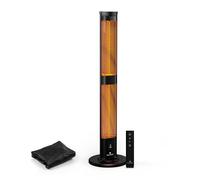 blumfeldt BlazeTower radiateur Infrarouge - 3000 W, Chaleur réglable, IP45, Protection Anti basculement, télécommande & minuterie 24H - idéal pour terrasse & Jardin