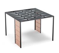 blumfeldt Tonnelle 3x3m, Tonnelle de Jardin Extérieur avec Toit en Polyester PA, Cadre en Acier Revêtu, Brise-Vue Intégré, Assemblage Facile, Utilisable Toute l'Année