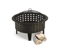Boston Braséro jardin chauffage exterieur barbecue Ø 70cm acier noir