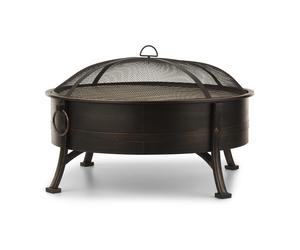 Blumfeldt Catania 75cm Faible Brasero avec grille Noir