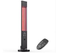 blumfeldt Chauffage Infrarouge sur Pied, Radiateur Intérieur et Extérieur 3000W, Chauffage de Terrasse, Télécommande, IP65