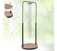 Blumfeldt Douche Exterieur Piscine, Douches de Jardin Portable, Douche Jardin Exterieur, Pomme de Douche Réglable, Douche Extérieur Aluminium, Rince Pied Piscine, Douche Extérieure Résistant UV et Gel