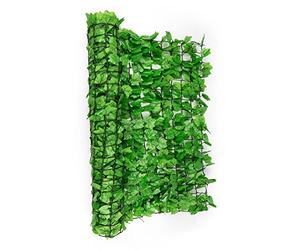 blumfeldt Fency Bright Ivy - Clôture Pare-Vue, Clôture Brise-Vue, Paravent, Montage Simple et Rapide, Grillage métallique enrobé de Plastique, Attaches Vertes incluses, Lierre Vert Clair