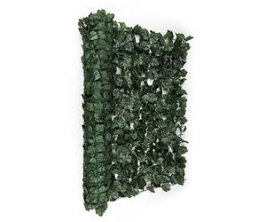 blumfeldt Fency Dark Ivy - Clôture Brise-Vue en Imitation Lierre de 300x100 cm pour Balcon, terrasse, Jardin - Vert foncé