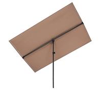 blumfeldt Flex-Shade XL parasol protection solaire, surface : 150 x 210 cm, matériau : polyester, facteur de protection UV 50, pied en aluminium, déperlant, taupe