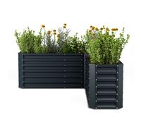 Blumfeldt Flexgrow 160x160x60 cm Carré potager Antracite