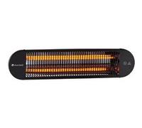 Blumfeldt Gold Bar 2000 Swing Chauffage de terrasse infrarouge 3 puissances : 800W / 1000W / 1200W , oscillation 60°C , pour 40m² - Noir G
