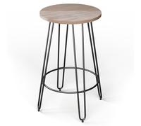 Blumfeldt Table de bistro Hamilton Ø 60 cm, structure bois et acier