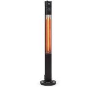 Blumfeldt Heat Guru Plus Chauffage d'extérieur infrarouge 2000W - Télécommande - Minuterie - Noir Noir G