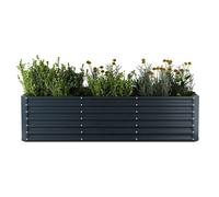 Blumfeldt High Grow Straight Potager surélevé 1440 L Ergonomique Résistant aux intempéries Structure de fond ouverte