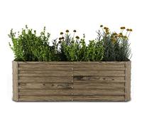 Blumfeldt High Grow Straight Potager surélevé 972 L Ergonomique Résistant aux intempéries Structure de fond ouverte