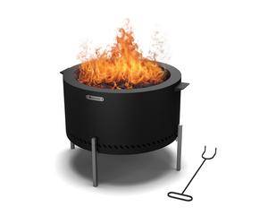 Blumfeldt Ignite Pure 53cm Faible Brasero avec grille Noir