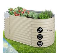Blumfeldt Jardinière sur Pieds, Espace Potager Surélevé pour Jardinage Extérieur, Bac en Acier pour Jardin et Balcon, 804L, 1,6 m