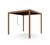 Blumfeldt LuminaHaven 3x3m Pergola Bioclimatique Effet Bois