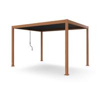 Blumfeldt LuminaHaven 3x4m Pergola Bioclimatique Effet Bois