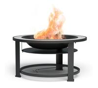 Merano Circolo brasero 3 en 1 avec fonction barbecue utilisable comme table de diamètre 87 cm