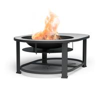 Merano Circolo L brasero 3 en 1 avec fonction barbecue utilisable comme table 122 x 87 cm