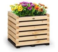 Blumfeldt Modu Grow 50 Carré potager surélevé 112 litres , 50 x 50 x 45 cm , bois de pin massif Bois G