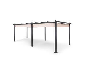 Blumfeldt Pantheon 3x6m Pergola Noire/Crème