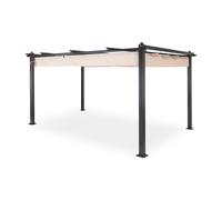 Blumfeldt Pantheon Pergola 3x4m Pergola Noir/Crème