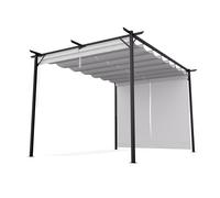 Blumfeldt Pantheon Robust 3x4m Pergola avec Paroi Latérale Crème