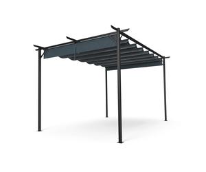 Blumfeldt Pantheon Robust 3x4m Pergola Gris Foncé