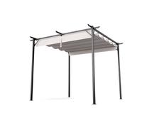 Blumfeldt Pergola Pantheon Robust 3x3 m – Toit polyester, armature acier thermolaqué, beige