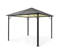 Pergola - Blumfeldt Pantheon Solid Sky Ambient Solar - 3x3m - Toile polyester - Anthracite