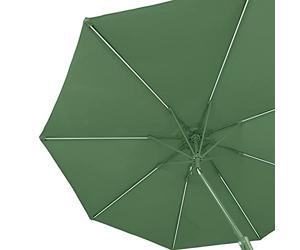 Blumfeldt Parasol de Jardin Exterieur et Balcon, Panneaux Solaires, Lumières LED, Protection UV, Etanche, Grand Parasol Deporte Réglables Hauteur et Angle, Parasols Exterieur Jardin, Avec ou Sans Pied