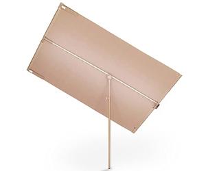 blumfeldt Parasol Flex Garden Intelligent, Parasol de Jardin Exterieur et Balcon, Panneaux Solaires, Lumières LED, Protection UV, Etanche, Deporte Réglables Hauteur, Angle - Base Non Incluse