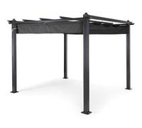 Pergola Blumfeldt Pantheon - Aluminium et Polyester - 3x3m - Gris