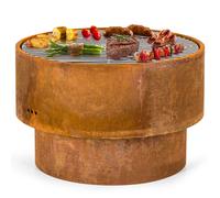 Blumfeldt Pompeji 60cm Faible Brasero avec grille Rouiller