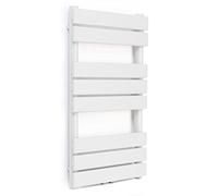 blumfeldt Radiateur Eau Chaude Design, Radiateur Vertical Eau Chaude pour Chauffage de Maison, Faible Conso d'Energie, Silencieux, Chauffage Mural 355W pour Salle de Bains, Seche Serviette Eau Chaude