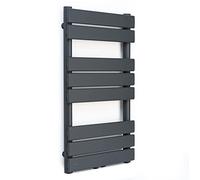 blumfeldt Radiateur Eau Chaude Design, Radiateur Vertical Eau Chaude pour Chauffage de Maison, Faible Conso d'Energie, Silencieux, Chauffage Mural 355W pour Salle de Bains, Seche Serviette Eau Chaude